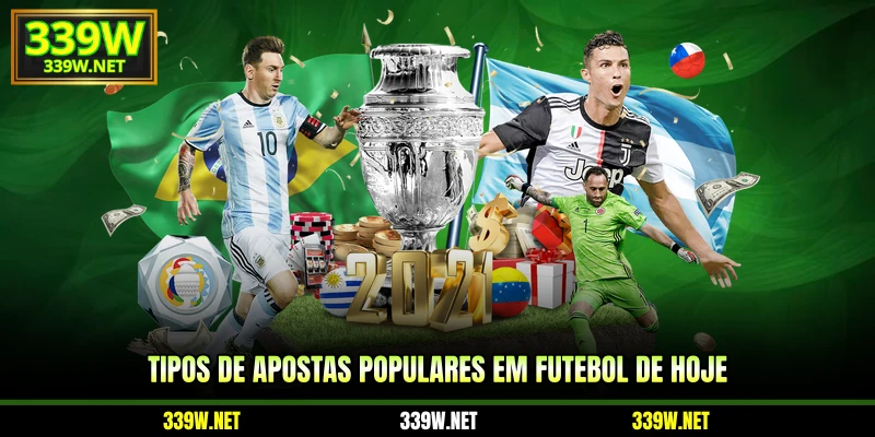 Tipos de apostas populares em futebol de hoje